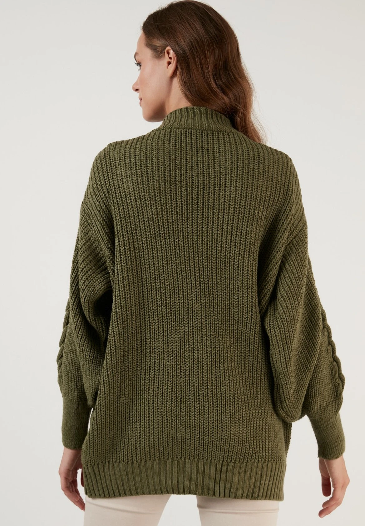 LELA CardiganLight Khaki Donna Maglieria L6S21I02L-N11 3 LELA CardiganLight Khaki Donna Maglieria L6S21I02L-N11 - immagine 3