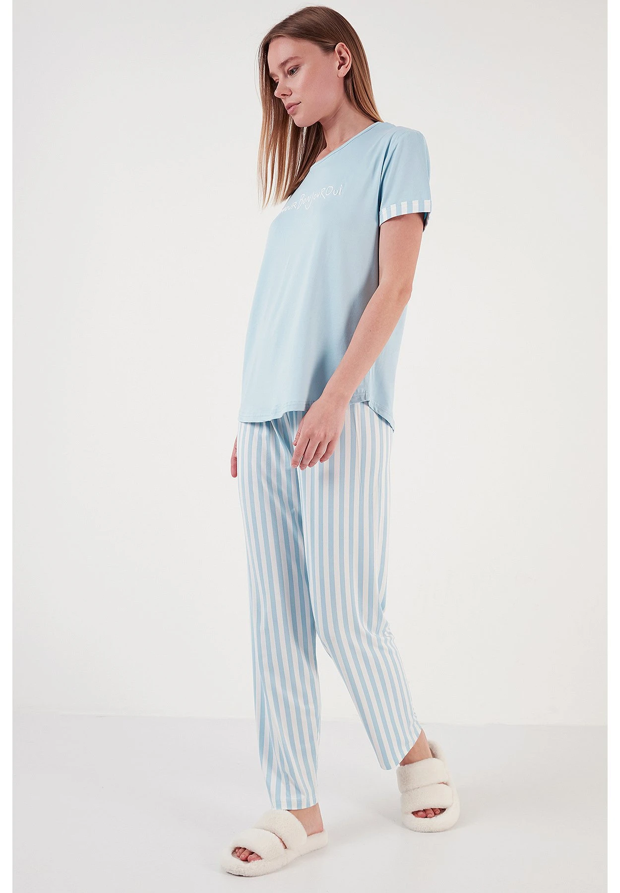 LELA Soft Touch SetPigiamaBlue Donna Intimo Notte E Loungewear L6S81P00R-K11 2 LELA Soft Touch SetPigiamaBlue Donna Intimo Notte E Loungewear L6S81P00R-K11 - immagine 2