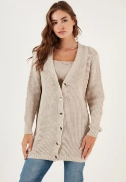 LELA Regular FitCardiganStone Colored Donna Maglieria L6S21I00T-B11 8 LELA Regular FitCardiganStone Colored Donna Maglieria L6S21I00T-B11 -Lela e03b56d32ed8477e8a9c69c87d2ec01d