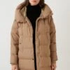 LELA Oversized Inflatable Long Cappotto InvernaleBeige Donna Cappotti L6S21U00B-B11