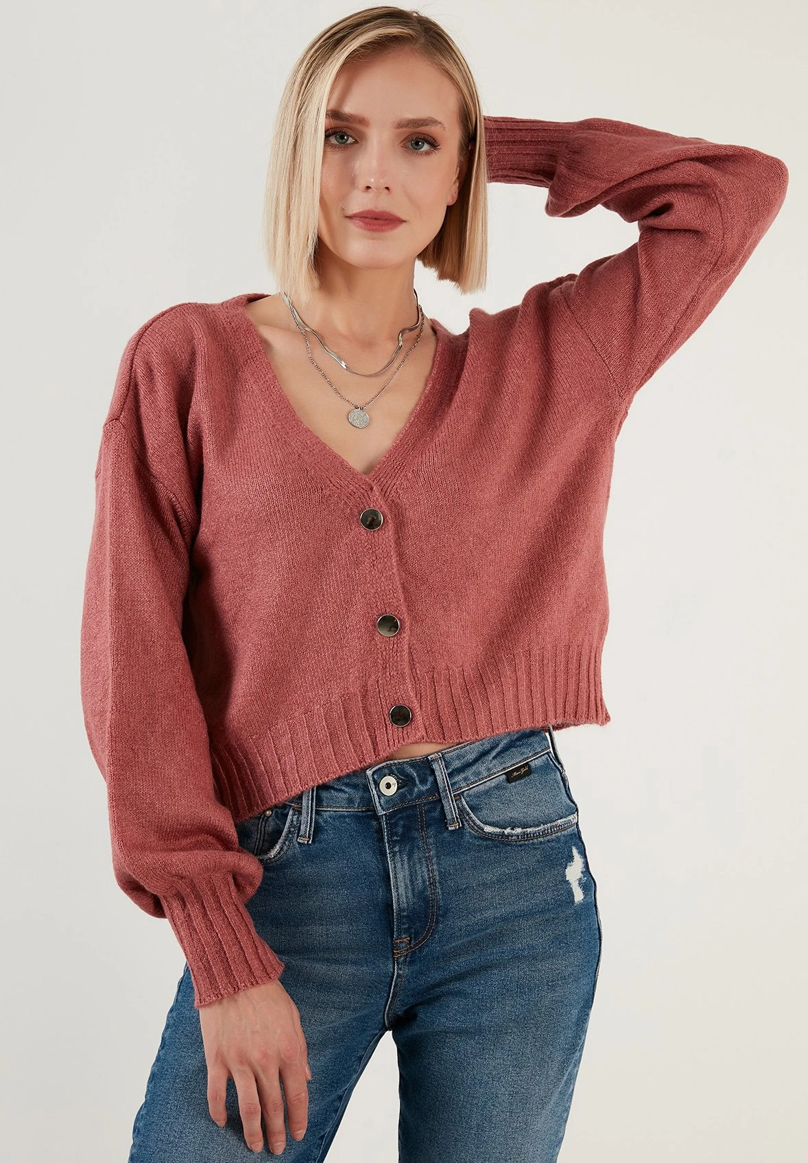 LELA Cardigan - Dusty Rose 4 LELA Cardigan - Dusty Rose - immagine 4