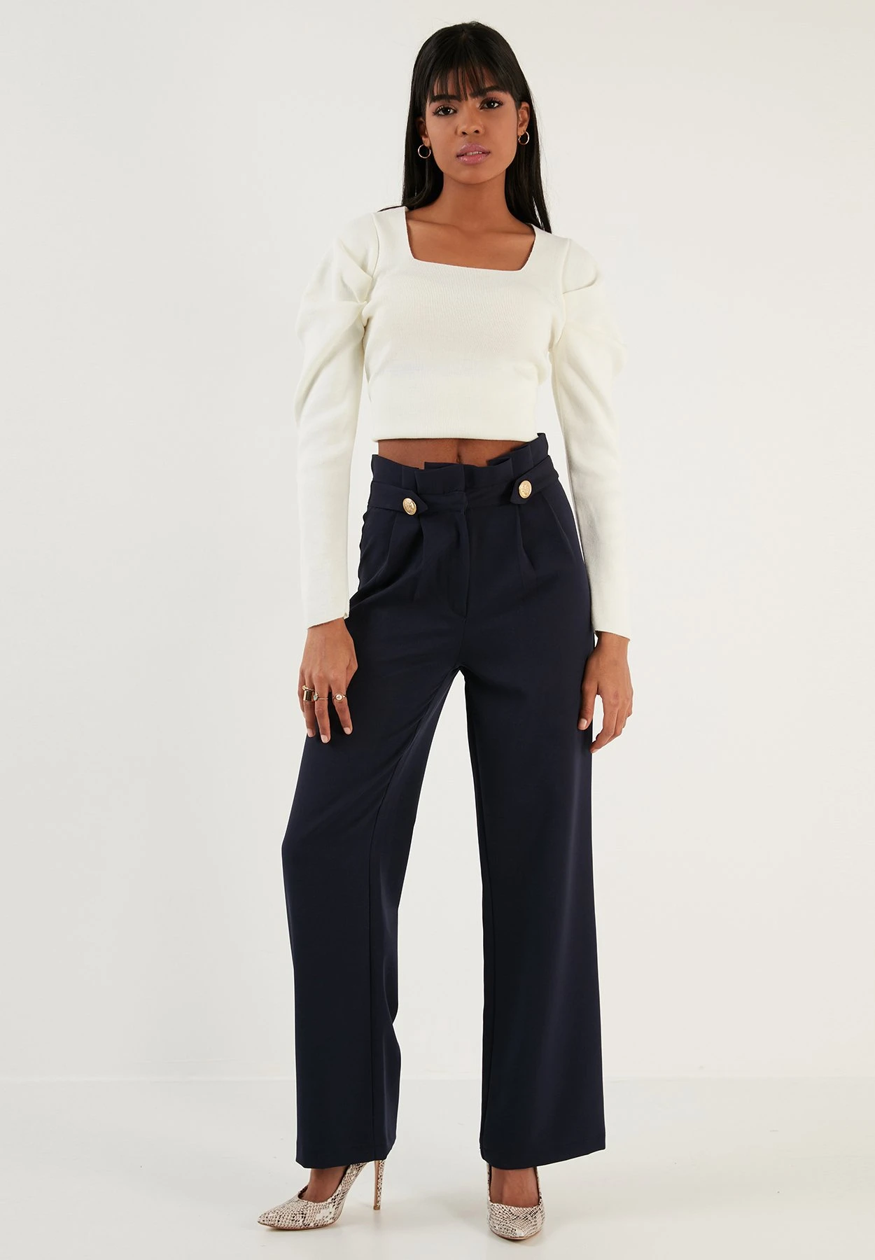 LELA Regular FitPantaloniDark Blue Donna Pantaloni L6S21A01C-K11 2 LELA Regular FitPantaloniDark Blue Donna Pantaloni L6S21A01C-K11 - immagine 2