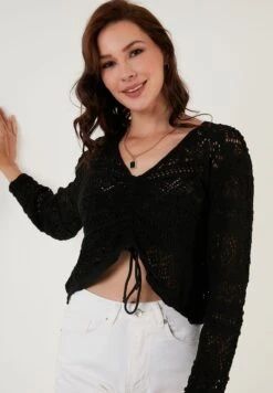 LELA Regular FitMaglioneBlack Donna Maglieria L6S21I030-Q11 -Lela e39bf184846c4ece9fcfd3c5434de188