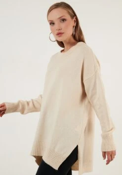 LELA Loose FitMaglioneBeige Donna Maglieria L6S21I04J-B11 -Lela e43b13aec837439c92efd719ff093bc1