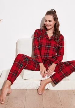 LELA Regular FitPigiamaRed Black Donna Intimo Notte E Loungewear L6S81P00S-G11 -Lela e9479fd473f84f478bd5446966a0ac1e