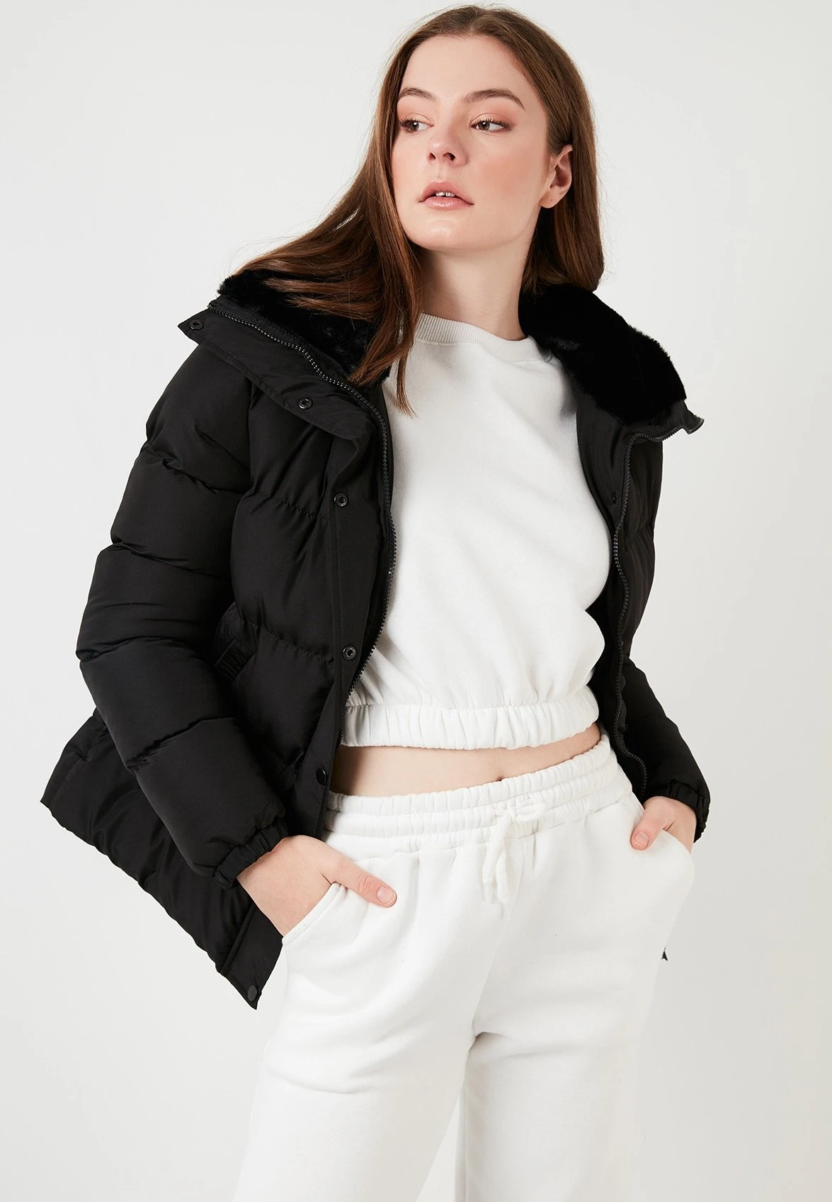 LELA High Collar InflatableGiacca InvernaleBlack Donna Giacche E Blazer L6S21U00N-Q11 4 LELA High Collar InflatableGiacca InvernaleBlack Donna Giacche E Blazer L6S21U00N-Q11 - immagine 4