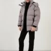 LELA Cappotto InvernaleLight Grey Bambini Abbigliamento Outwear L6S24L00O-C11