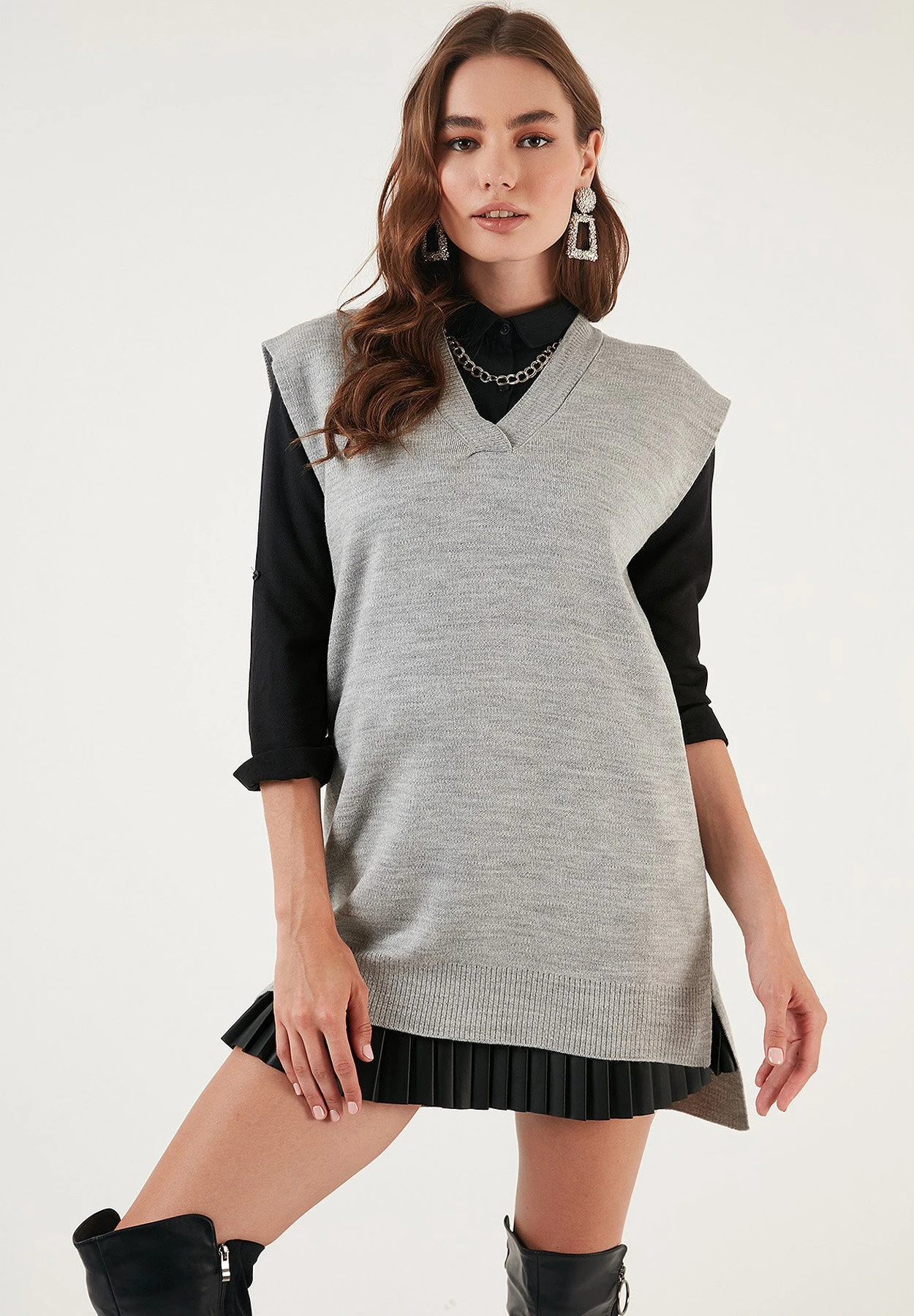 LELA T-Shirt BasicLight Grey Donna T-shirt E Top L6S21D02B-C12 1 LELA T-Shirt BasicLight Grey Donna T-shirt E Top L6S21D02B-C12