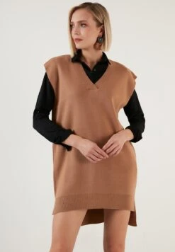 LELA T-Shirt BasicCamel Donna T-shirt E Top L6S21D02B-B11 -Lela ed2e666e859144efaabbf8478fd22b8b