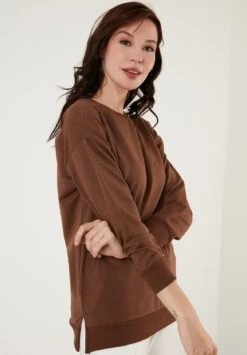 LELA Regular FitFelpaBrown Donna Felpe L6S21J00H-O11 -Lela eda6dc861cbd4af792b858e1507e8cc4