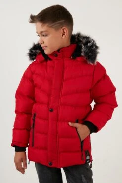 LELA Regular FitCappotto InvernaleRed Bambini Abbigliamento Outwear L6S24L002-G11 -Lela ee4918fec8484392a07560441afb4e3f