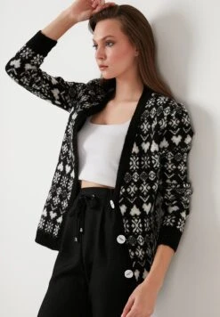 LELA CardiganBlack Donna Maglieria L6S21I026-Q11 -Lela efb8bdab523042dab865c7bd373a82a1