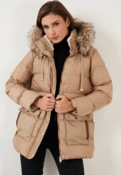 LELA Regular FitCappotto InvernaleDark Beige Donna Cappotti L6S21U01N-B11 -Lela f1448421b1ea418ab070cb0820367cf1