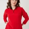 LELA Slim Fit - Felpa In Pile - Red