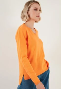 LELA Regular Fit - Maglione - Orange -Lela f3c7eecc55f141f2a2455e50fffadf86