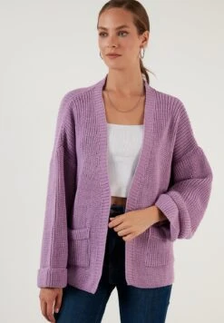 LELA CardiganLilac Donna Maglieria L6S21I02M-I11 -Lela f5b3286e08c34cad9ad0640d298d9d1a