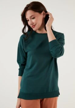 LELA Regular FitFelpaDark Green Melange Donna Felpe L6S21J00H-M12 -Lela f5b637d877f646c6bfe562ee4b0cad55