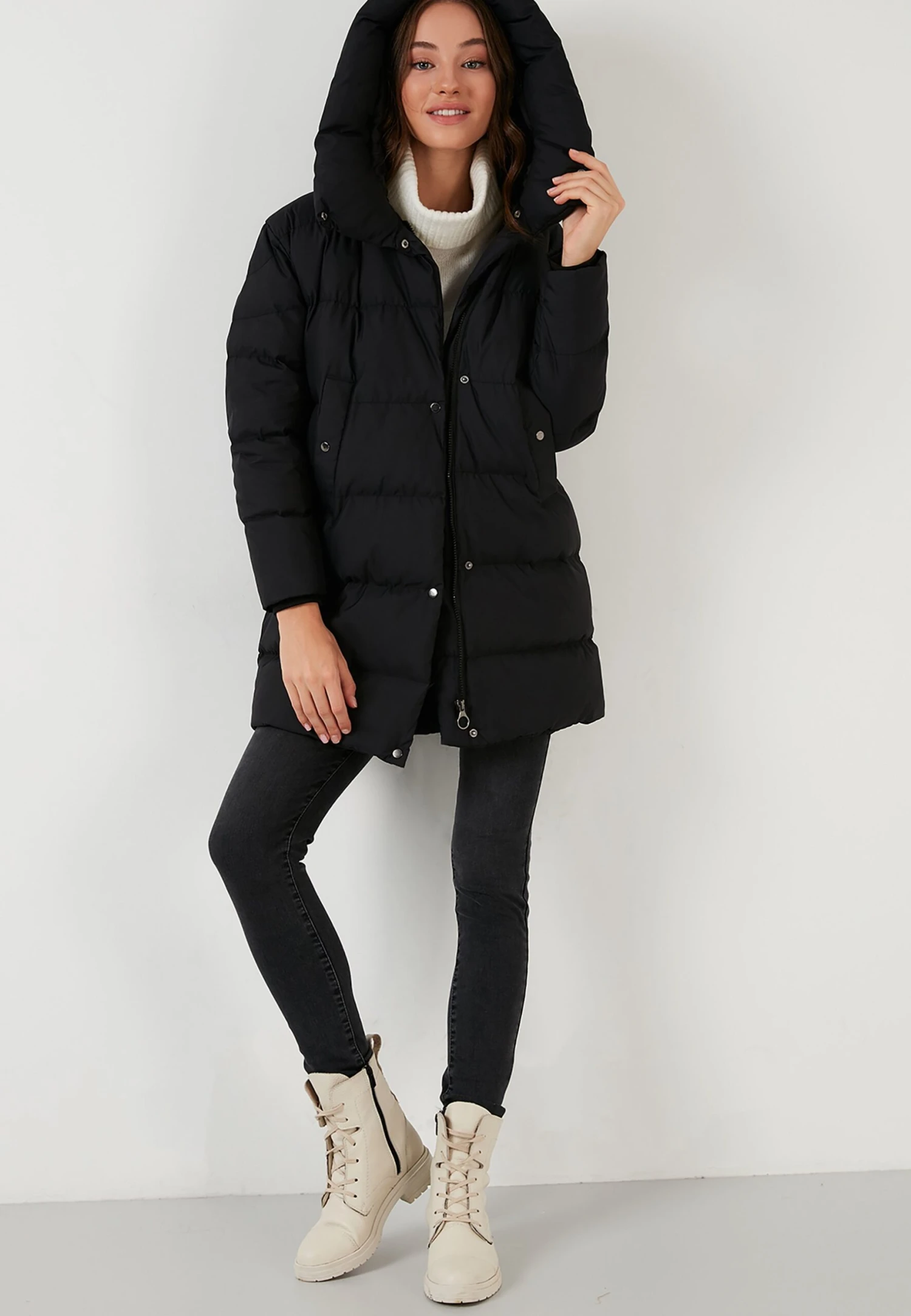 LELA Oversized Inflatable Long Cappotto InvernaleBlack Donna Cappotti L6S21U00B-Q11 2 LELA Oversized Inflatable Long Cappotto InvernaleBlack Donna Cappotti L6S21U00B-Q11 - immagine 2