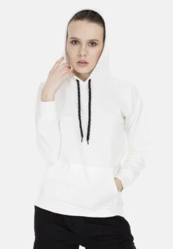 LELA Slim FitFelpa Con CappuccioEcru Donna Felpe L6S21J000-B11 -Lela f74fa16e3b9943028dba6df6071c1db6