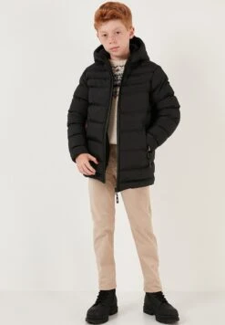 LELA Regular FitCappotto InvernaleBlack Bambini Abbigliamento Outwear L6S24L00Q-Q11