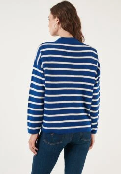 LELA CardiganRoyal Blue/Cream Donna Maglieria L6S21I05H-K11 -Lela f89c316d40c144a0a16f9a70d9ea1945