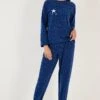 LELA SetPigiamaDark Blue Donna Intimo Notte E Loungewear L6S81P00V-K11