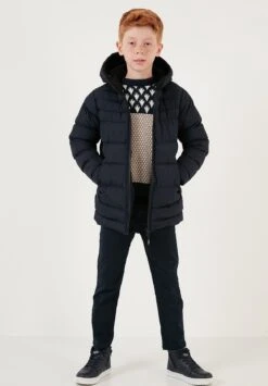 LELA Regular FitCappotto InvernaleDark Blue Bambini Abbigliamento Outwear L6S24L00Q-K12