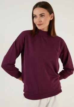 LELA Regular Fit - Felpa - Purple -Lela fecf53ba55bb455c80b9bd6f6f557ca3